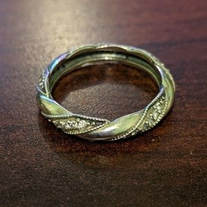 Dreams of Love Ring Sterling Silver Cubic Zirconia